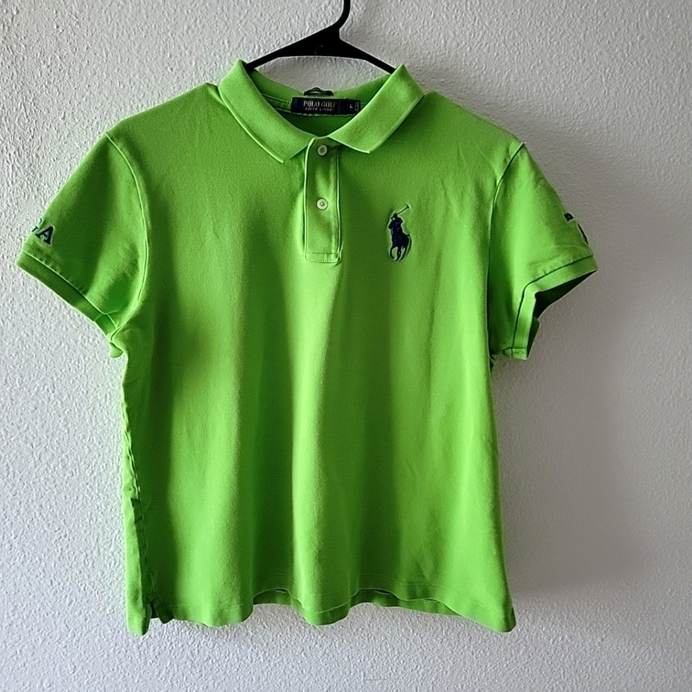 Polo Ralph Lauren Golf Top Blue Pony Size Large